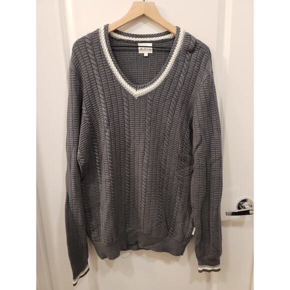 Ben Sherman Varsity Vneck Sweater - Picture 1 of 5